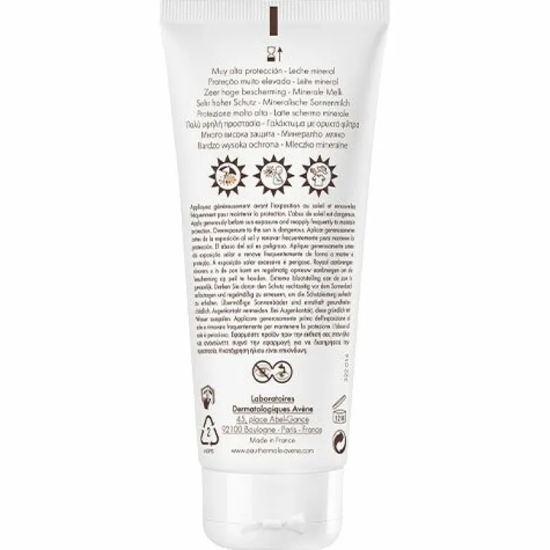 Avène Latte Solare Schermo Minerale Corpo SPF50+ 100 ml
