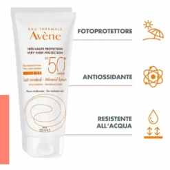 Avène Latte Solare Schermo Minerale Corpo SPF50+ 100 ml