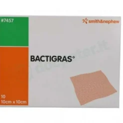 Bactigras Garza Medicata Con Clorexidina Acetato 0,5% 10x10 cm 10 Pezzi