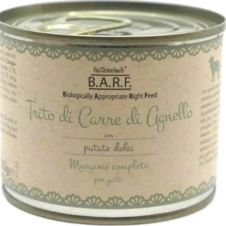 Barf Mangime Completo Per Gatto Trito Di Agnello 200g
