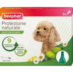 Beaphar Protezione Naturale Spot On Antiparassitario Cane Taglia Piccola 3 Pipette Da 1ml
