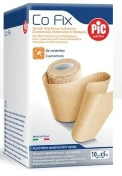 Benda elastica pic co fix autoadesiva 10cmx5m medium astuccio