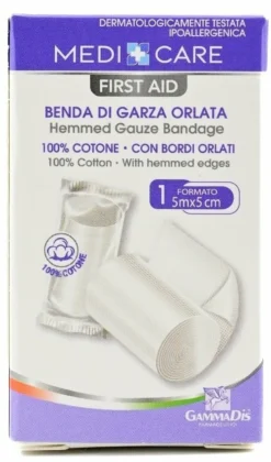 Benda medicare orlata cm 5x5 m medicare