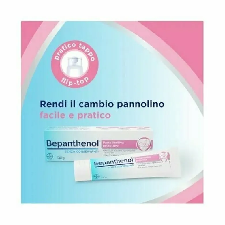 Bepanthenol Pasta Lenitiva Protettiva Cambio Pannolino 100g