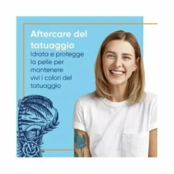 Bepanthenol Tattoo Crema Protezione Solare Molto Alta SPF50+ 50ml per Tatuaggi