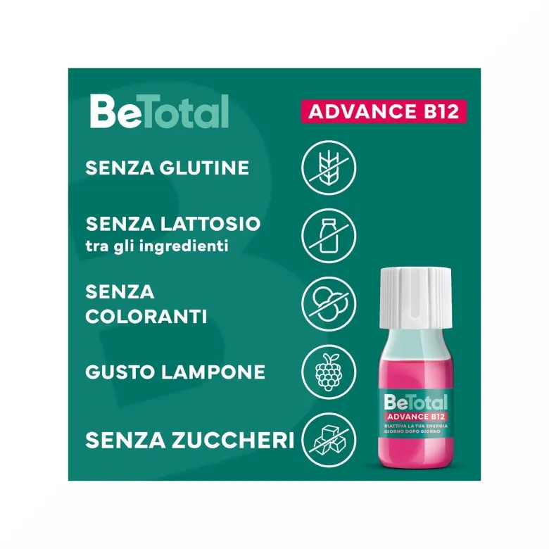 Be-Total Advance B12 50+ Anni Integratore di Vitamina B12 15 Flaconcini