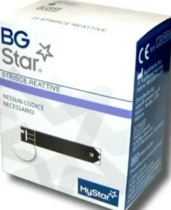 Bgstar strisce reattive misurazione glicemia 25 pezzi