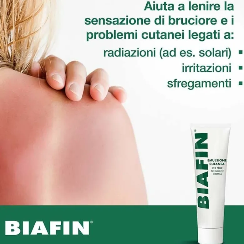 Biafin Emulsione Cutanea Pelle Sensibile e Irritata 100 ml