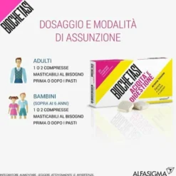 Biochetasi Digestione e Acidità 20 Compresse Masticabili limone