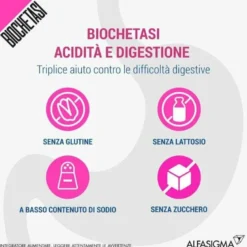 Biochetasi Digestione e Acidità 20 Compresse Masticabili limone