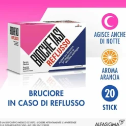 Biochetasi Reflusso Integratore Aroma Arancia 20 Stick