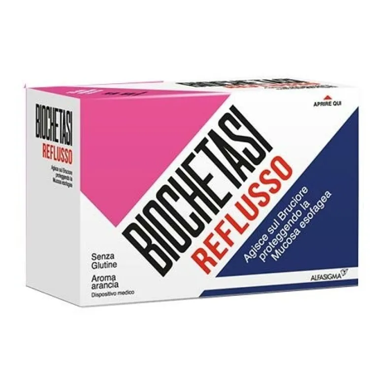 Biochetasi Reflusso Integratore Aroma Arancia 20 Stick