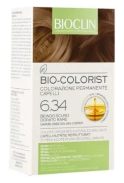 Bioclin Bio-Colorist 6.34 Biondo Scuro Dorato Rame Tintura Naturale Capelli