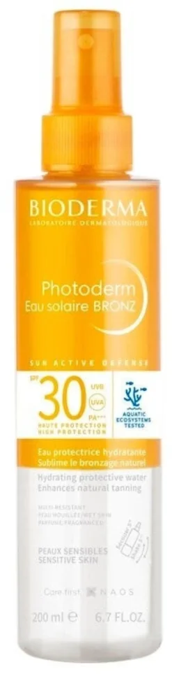 Bioderma photoderm acqua solare bronz viso corpo capelli 200ml spf30