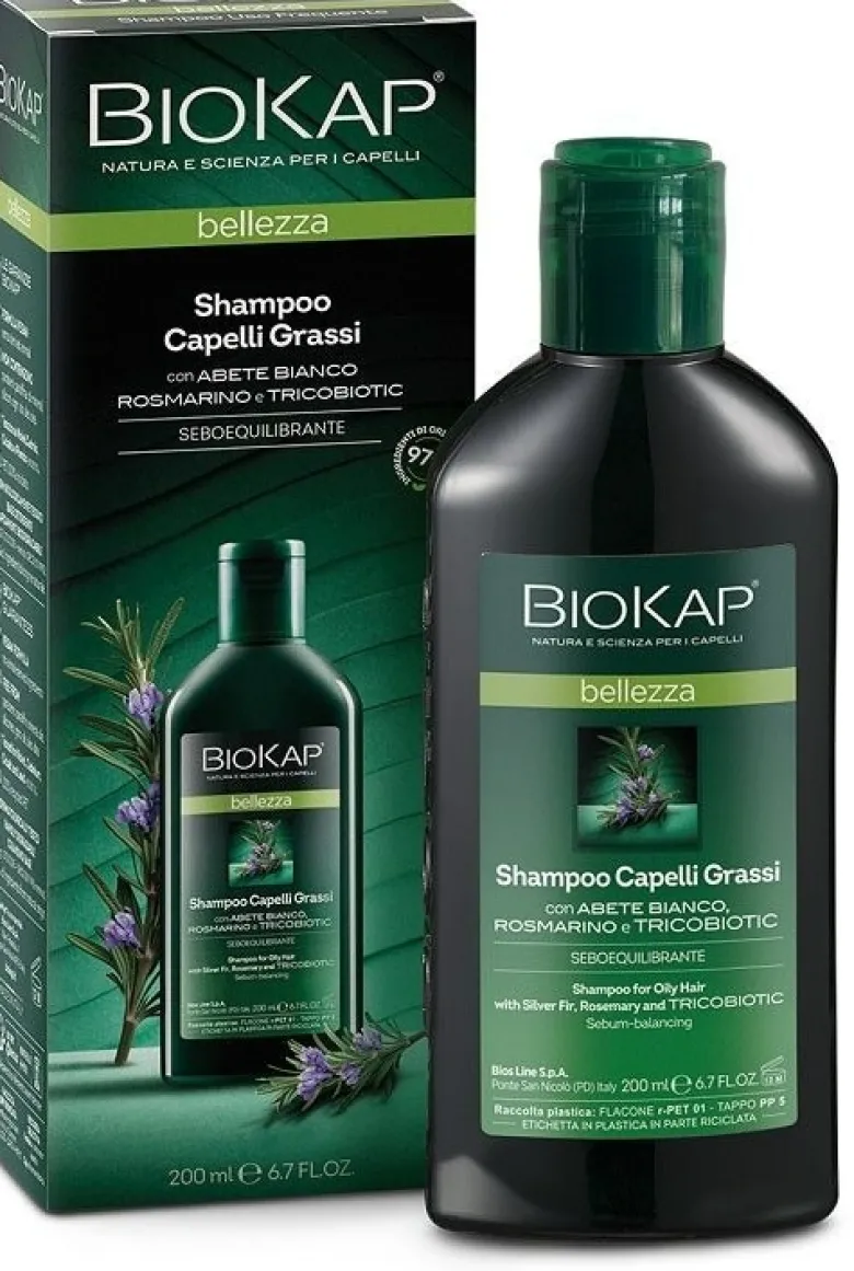 Biokap bellezza shampoo capelli grassi con tricobiotic 200 ml