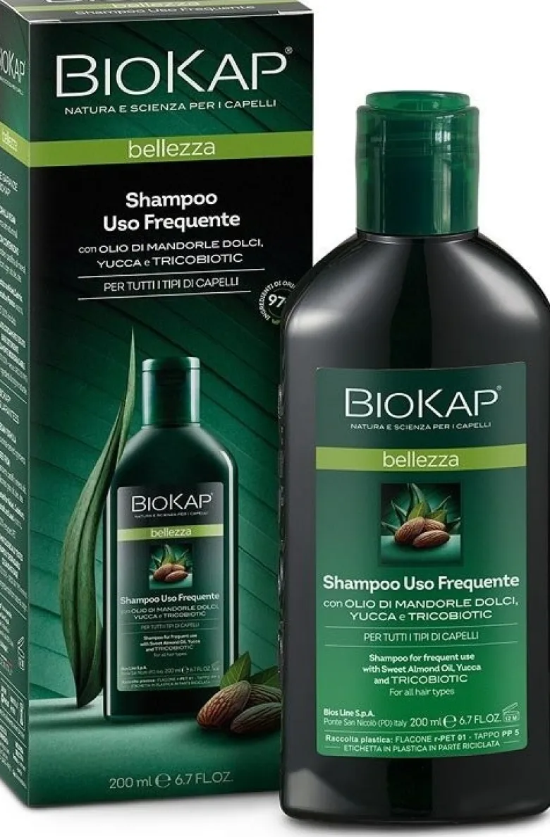 Biokap bellezza shampoo uso frequente con tricobiotic 200 ml
