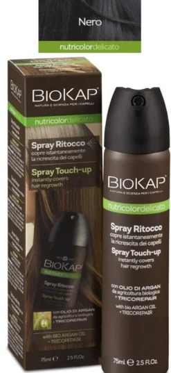 Biokap nutricolor delicato spray ritocco nero 75ml