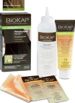 Biokap nutricolor delicato tinta 7.0 biondo medio naturale 140ml
