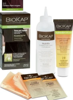 Biokap nutricolor delicato tinta 5.50 castano chiaro mogano 140ml