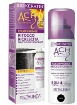 Biokeratin ach8 prodige ritocco ricrescita nero 75 ml dietalinea