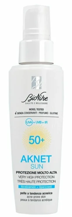 Bionike Aknet Sun SPF50+Protezione Solare Spray 50 ml