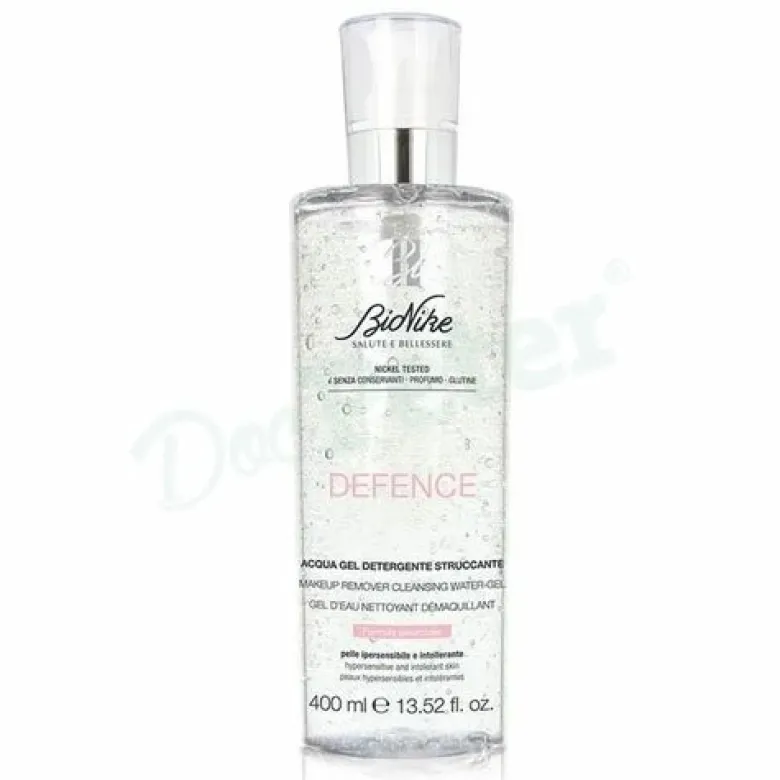 BioNike Defence Tolerance Acqua Gel Detergente Struccante e Lenitivo 400 ml