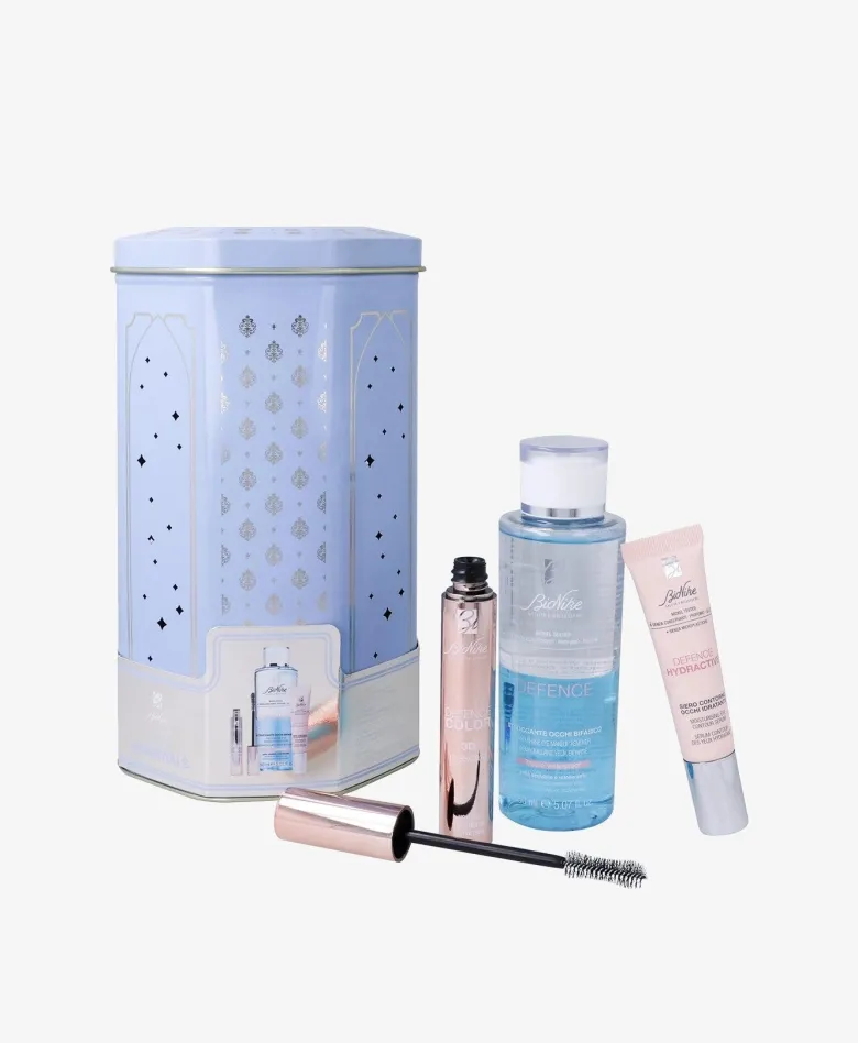 Bionike kit defence eyes essentials mascara 11ml + struccante occhi 150ml + contorno occhi 15ml