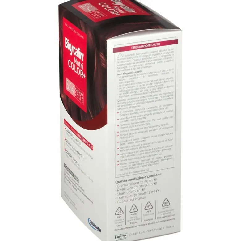 Bioscalin Nutri Color Plus 5.54 Castano Rosso Rame Trattamento Colorante