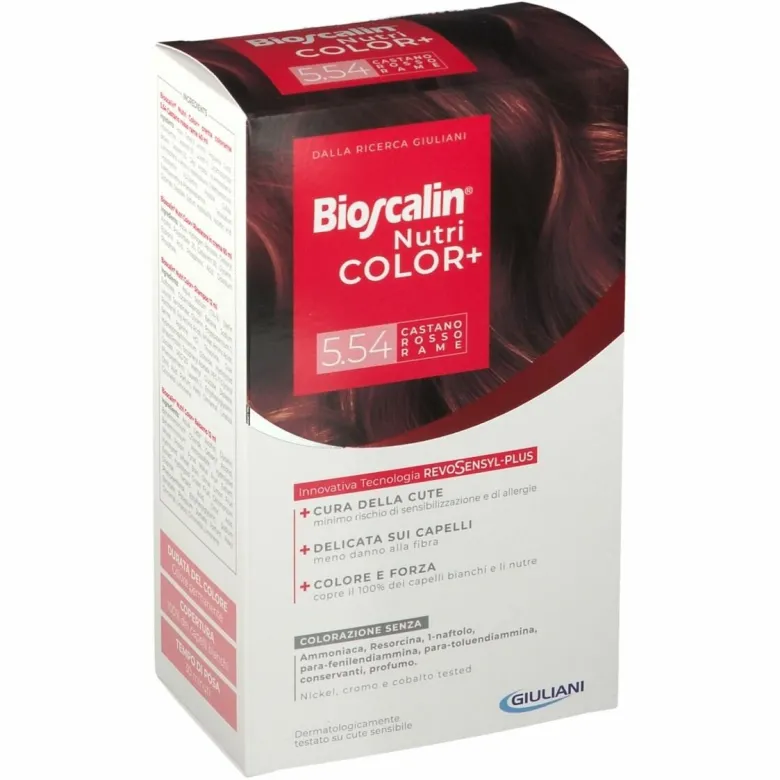 Bioscalin Nutri Color Plus 5.54 Castano Rosso Rame Trattamento Colorante