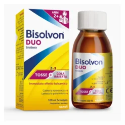 Bisolvon Duo Emolliente Sciroppo Contro Tosse e Gola Irritata 100 ml