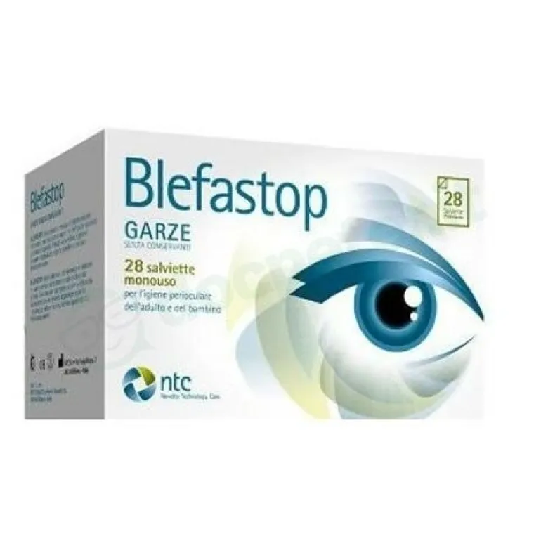 Blefastop garza con hy-ter in cotone piegata con filo di bario 28 pezzi
