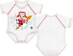 Body 0-36m bio cotton warm let it snow pupazzo di neve