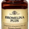 Bromelina Plus Solgar Integratore Drenante 60 Capsule
