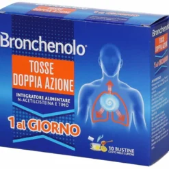 Bronchenolo Tosse Doppia Azione 1 al Giorno 10 Bustine