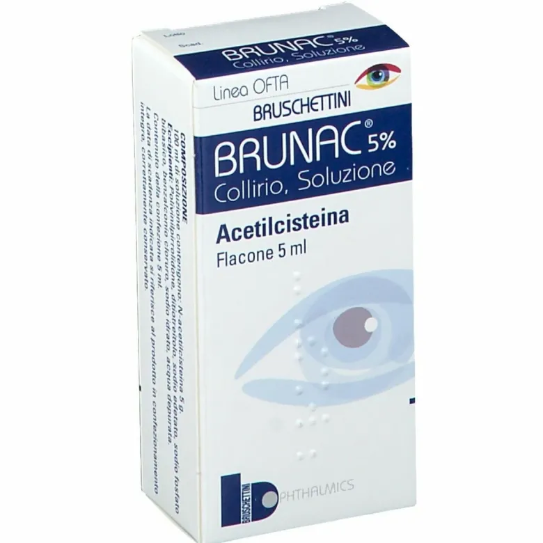 Brunac Collirio 5% Acetilcisteina 5 ml