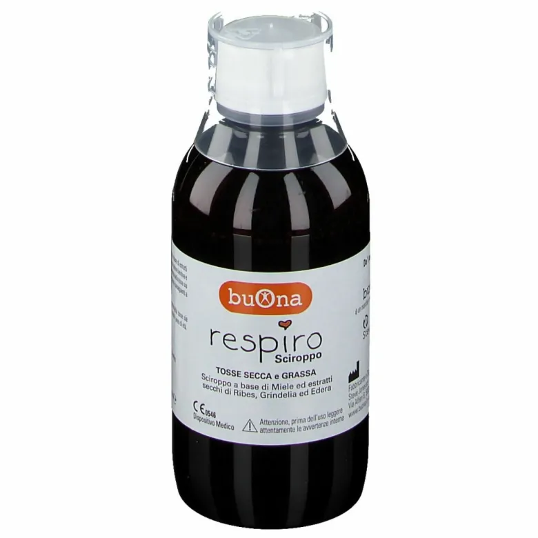 Buona Respiro Sciroppo Bambini per Tosse Secca e Grassa 140 ml