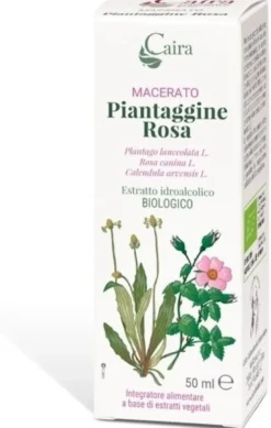 Caira piantaggine rosa macerato idroalcolico gocce 50 ml