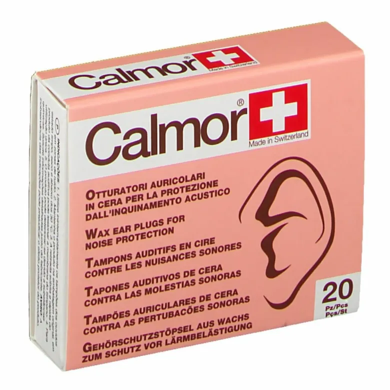 Calmor Tappo Auricolare Antisuono in Cera Naturale 20 pezzi