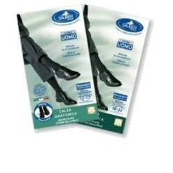 Calza uomo cotone 70 denari media blu