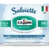 Camon Salviette Detergenti Per Cani E Gatti Muschio Bianco 40 Pezzi