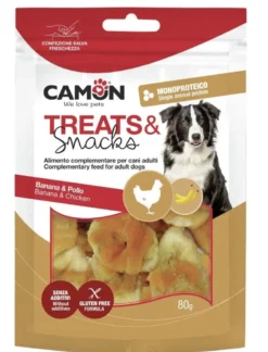 Camon snack con pollo e banana per cani 80g