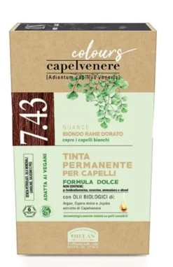 Capelvenere colours tinta capelli 7,43n biondo rame dorato