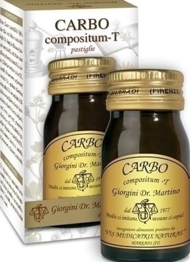 Carbo compositum t 225 pastiglie