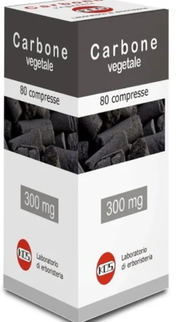 Carbone vegetale 80 compresse