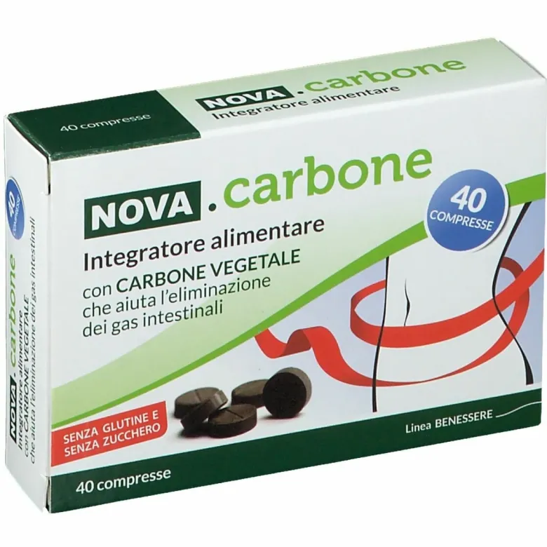 carbone vegetale Nova 40 compresse