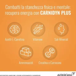 Carnidyn Plus Integratore con Carnitina 18 Compresse Masticabili