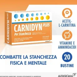 Carnidyn Plus Integratore Energetico Con Carnitina 20 Bustine