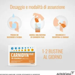 Carnidyn Plus Integratore Energetico Con Carnitina 20 Bustine