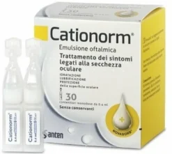 Cationorm Gocce Oculari Monodose 0,4 ml Idratazione 30 fiale