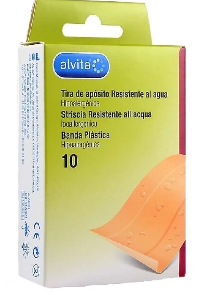 Cerotto impermeabile alvita 10 x 6 cm 10 pezzi